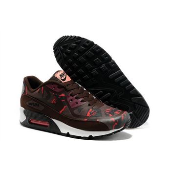 Wmns Nike Air Max 90 Prem Tape Sn Men Red And Brown Running Shoes Sweden